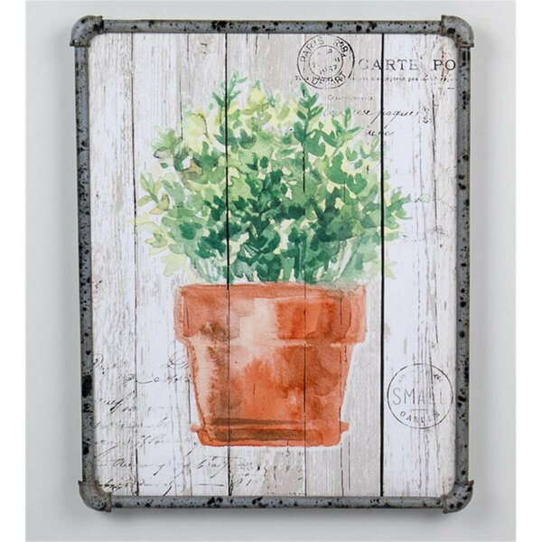 Vaser Designs 19.7 in. Canvas Wall Art, Green & Brown VA3554703